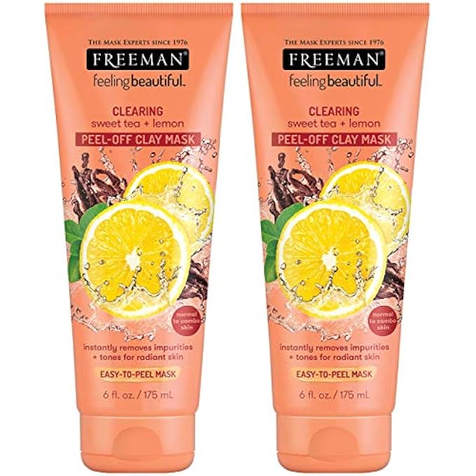 FACIAL MASK SWEET TEA & LEMON PEEL AWAY 6OZ (2 PACK)